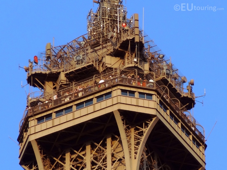 Close Up Of The Eiffel Towers Platform